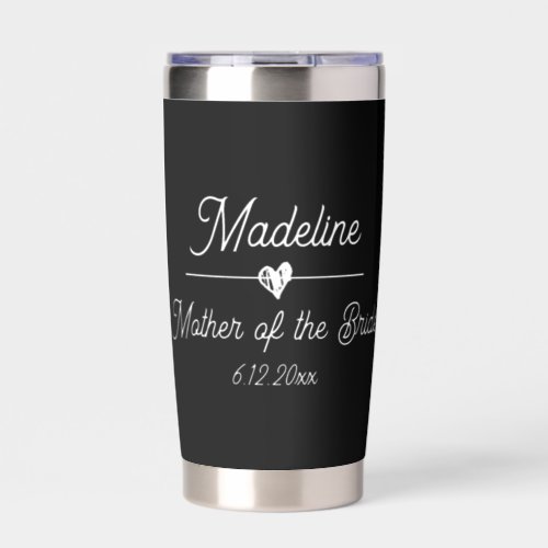 Cute Personalized Mother of the Bride Insulated Tumbler