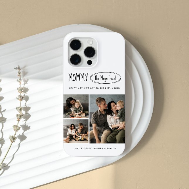 Cute Personalized Mothers Day Family Photo Case-Mate iPhone Case (Creator Uploaded)
