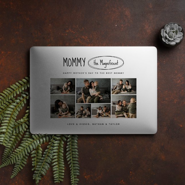 Cute Personalized Mothers Day Family Photo HP Laptop Skin (Creator Uploaded)