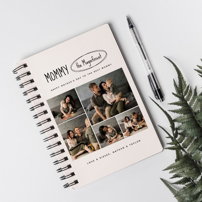 Cute Personalized Mothers Day Family Photo Notebook (Creator Uploaded)