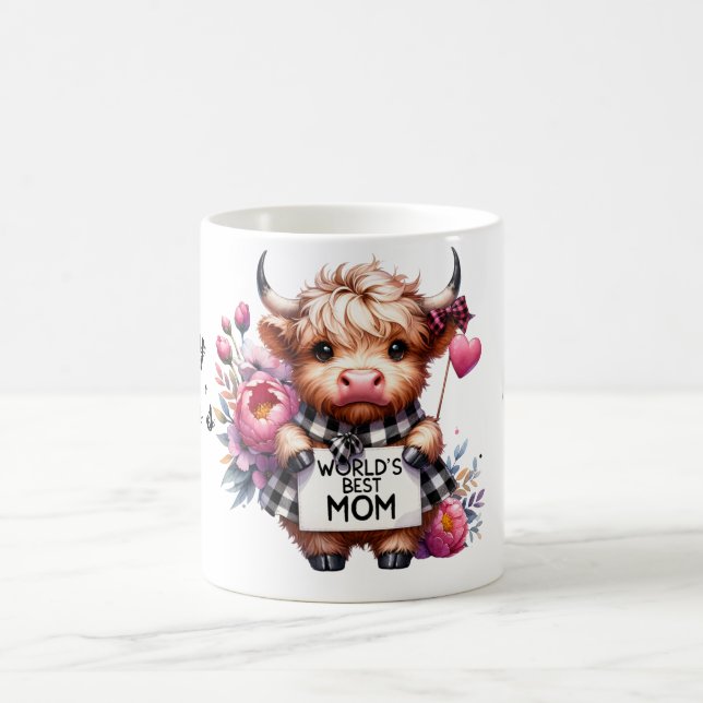 Cute Personalized Mother's Day Quote/Cow Coffee Mug (Center)