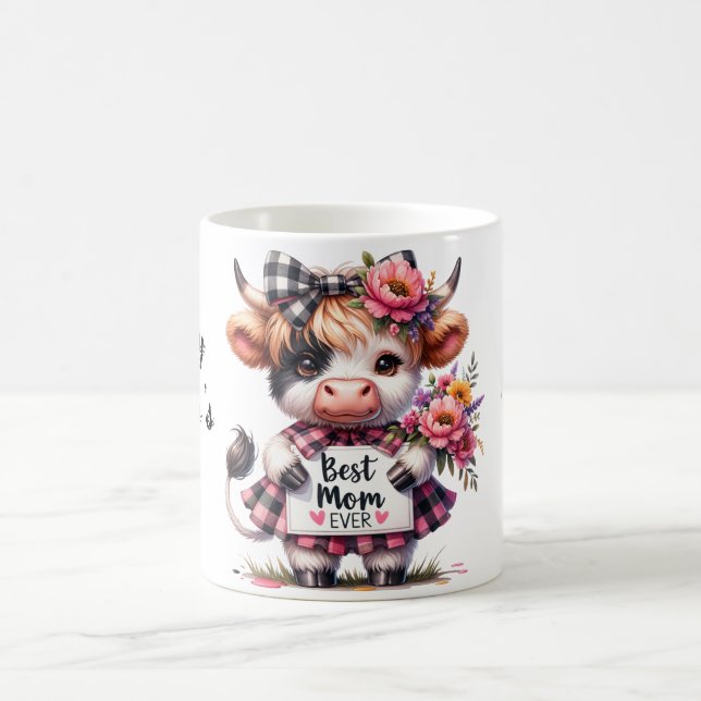 Cute Personalized Mother's Day Quote/Cow Coffee Mug (Center)