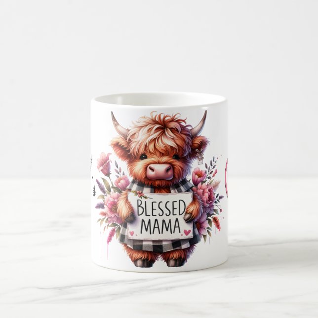 Cute Personalized Mother's Day Quote/Cow Coffee Mug (Center)