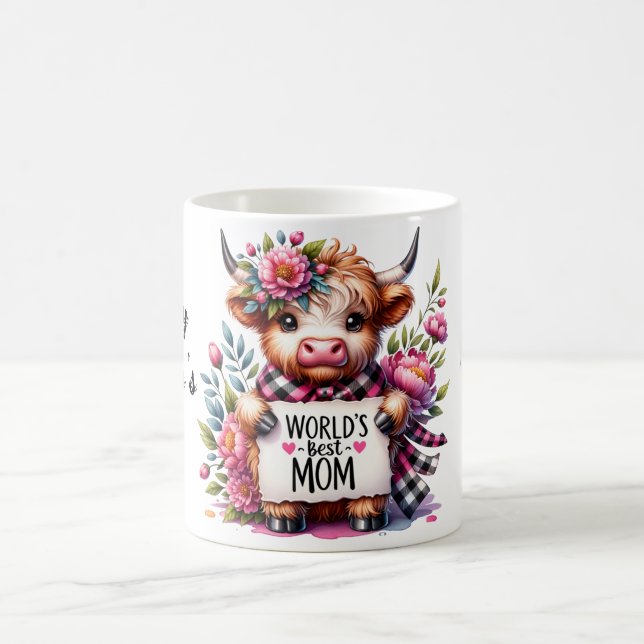 Cute Personalized Mother's Day Quote/Cow Coffee Mug (Center)