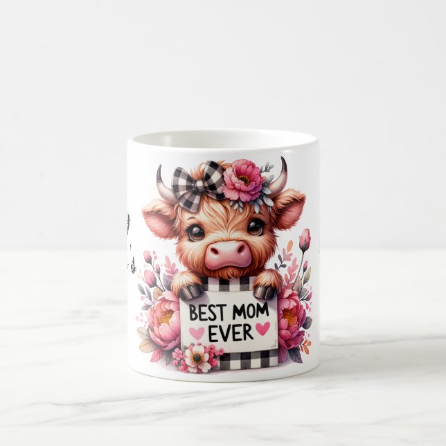 Cute Personalized Mother's Day Quote/Cow Coffee Mug (Center)