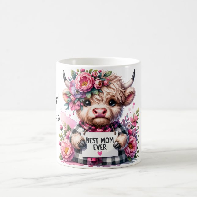 Cute Personalized Mother's Day Quote/Cow Coffee Mug (Center)