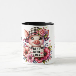 Cute Personalized Mother's Day Quote/Pig Mug