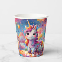 cute personalized name birthday colorful unicorn