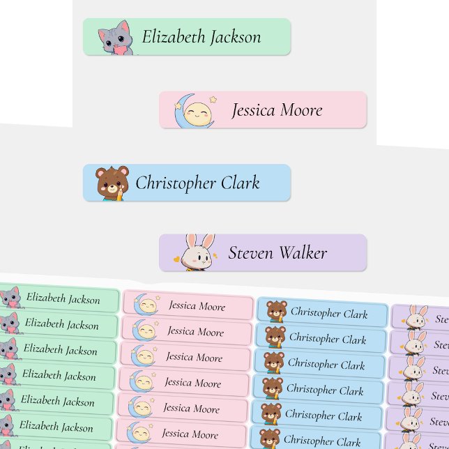 Cute Personalized Name Kids' Labels (Creator Uploaded)