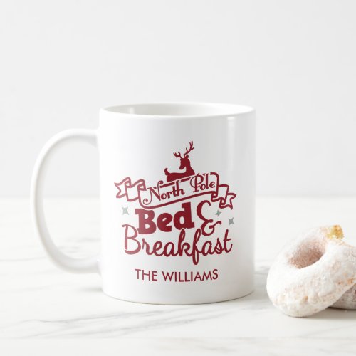 Cute Personalized North Pole Christmas Coffee Mug