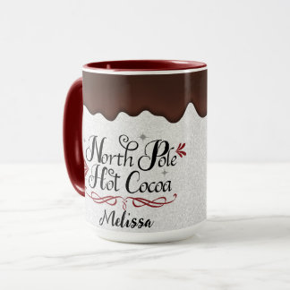 Cute Personalized North Pole Hot Cocoa Mug