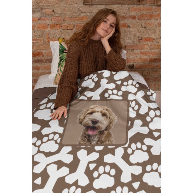 Cute Personalized Pet  Fleece Blanket (Creator Uploaded)