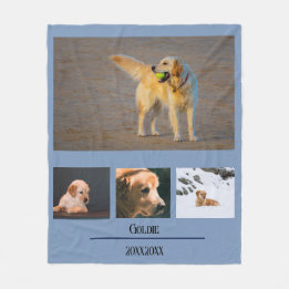 Cute Personalized Pet Fleece Blanket
