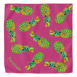CUTE Personalized Pineapple Pattern Bandana