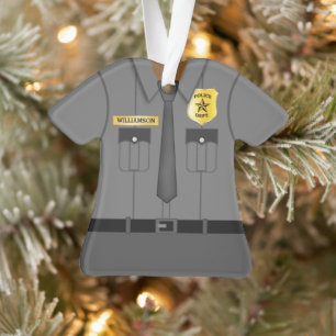 Cute Personalized Police Officer Ornament