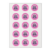 Cute Personalized Possum Girl's Birthday Party   Edible Frosting Rounds (Sheet)