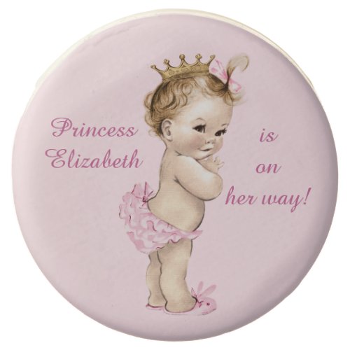 Cute Personalized Princess Baby Shower Chocolate Covered Oreo