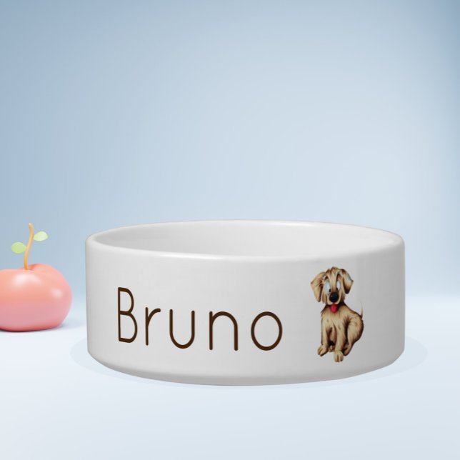 Cute Personalized Puppy Dog Bowl (Creator Uploaded)