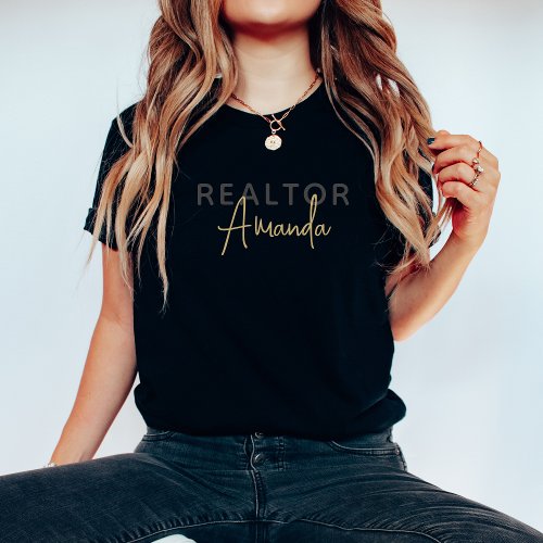 Cute Personalized Realtor Broker Real Estate Agent T_Shirt