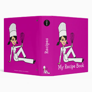 Cute Personalized Recipe Binder for Girls