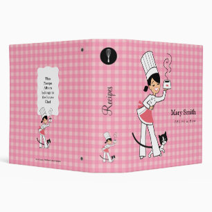Cute Personalized Recipe Binder Illustrated