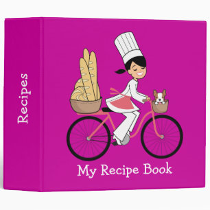 Cute Personalized Recipe Binder with Artwork