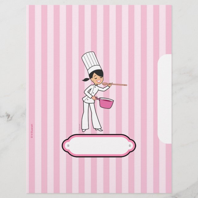 Cute Personalized Recipe Pages (Front)