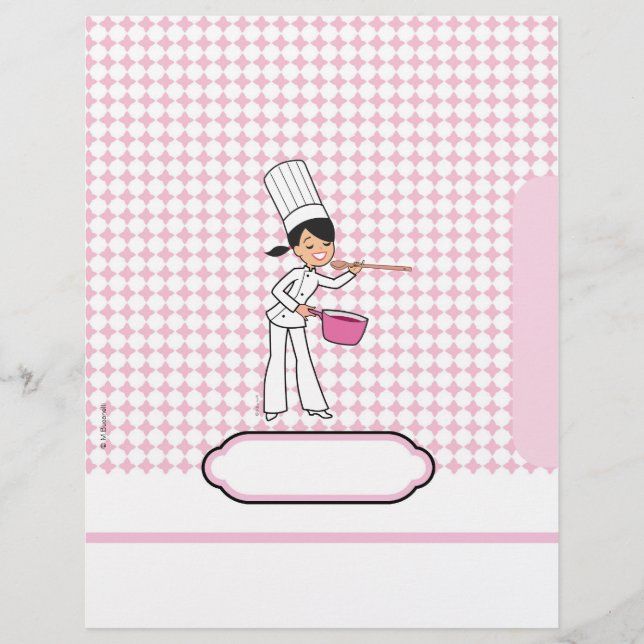 Cute Personalized Recipe Pages (Front)