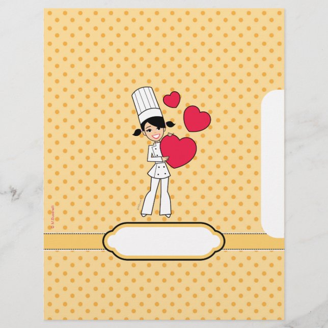 Cute Personalized Recipe Pages (Front)