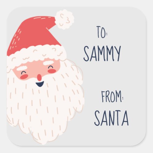 Cute Personalized Santa Gift Tags