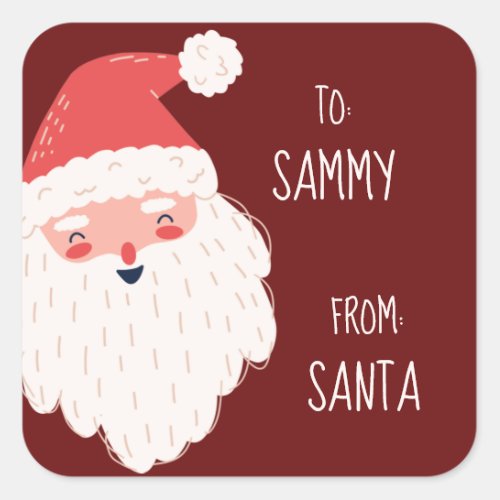 Cute Personalized Santa Gift Tags