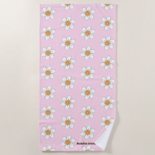 Cute Personalized Sleepaway Camp Beach Towel