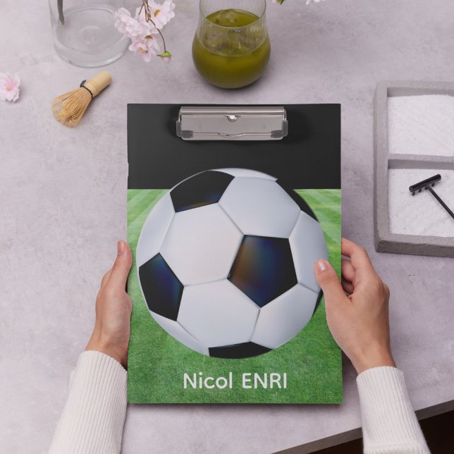 Cute Personalized Soccer Clipboard for Kids  (Creator Uploaded)