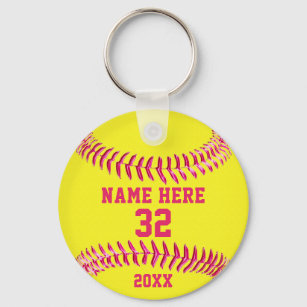 Vagocom Softball Acrylic Keychain Softball Gifts for Team,Cute Blank  Keychains for DIY, Softball Party Favors