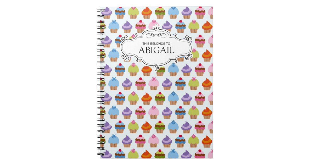 Cute Personalized Spiral Bound Notebooks Zazzle