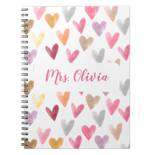 Cute Personalized Teacher Journal Notebook Gift