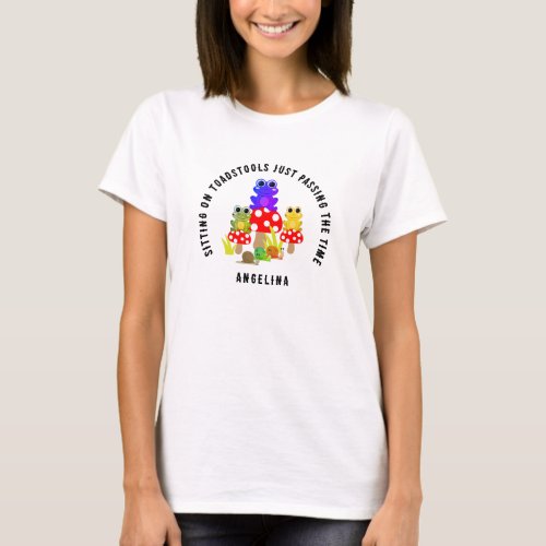 Cute Personalized TOADS ON TOADSTOOLS T_Shirt