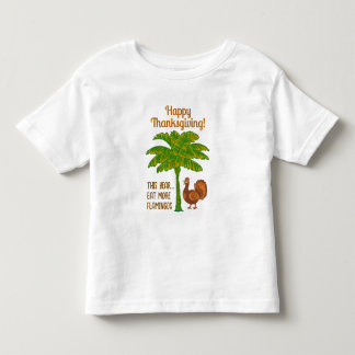 Cute Personalized Toddler Thanksgiving T-shirt