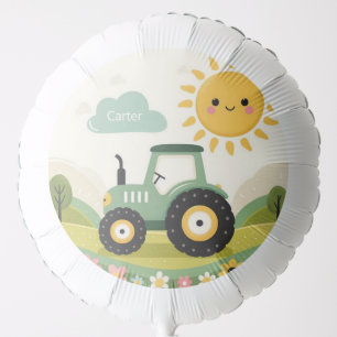 Cute, personalized tractor/farm balloon