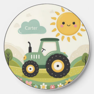 Cute, personalized tractor/farm wireless charger 