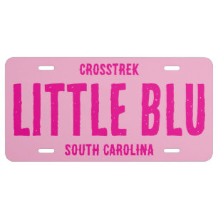 Cute Personalized Vehicle Accessories Gift License Plate
