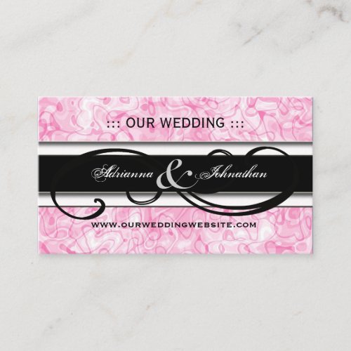 Cute Personalized Wedding Website Cards Business Cards