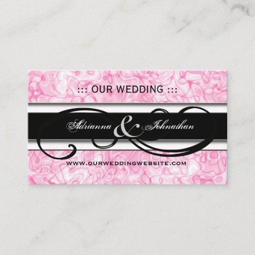 Customizable Cute Personalized Wedding Website Cards Business Cards