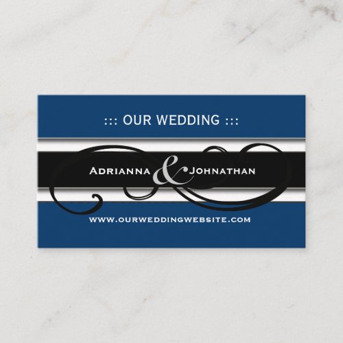 Cute Personalized Wedding Website Cards Business Card Templates