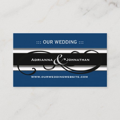 Customizable Cute Personalized Wedding Website Cards Business Card Templates