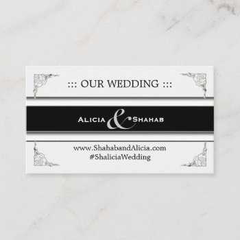 Cute Personalized Wedding Website/information Card by ForeverAndEverAfter at Zazzle