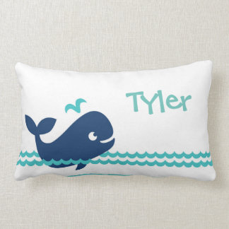 Cute Personalized Whale Pillow