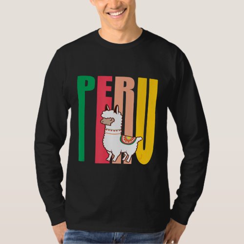Cute Peruvian Alpaca product Llama From Peru T-Shirt