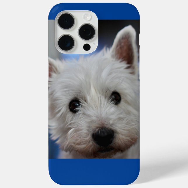 Cute Pestie Westie White Terrier Dog Face Case-Mate iPhone Case (Back)