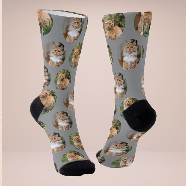 Cute Pet 2 Cat Photo Socks (Creator Uploaded)